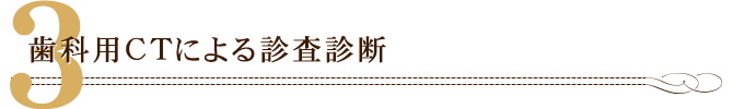 歯科用CTによる診査診断